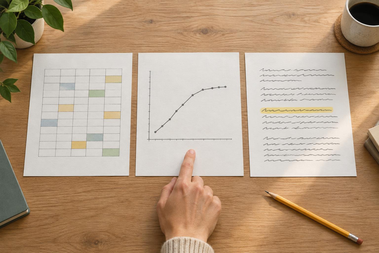 How to Choose Between a Table, Chart, and Written Description